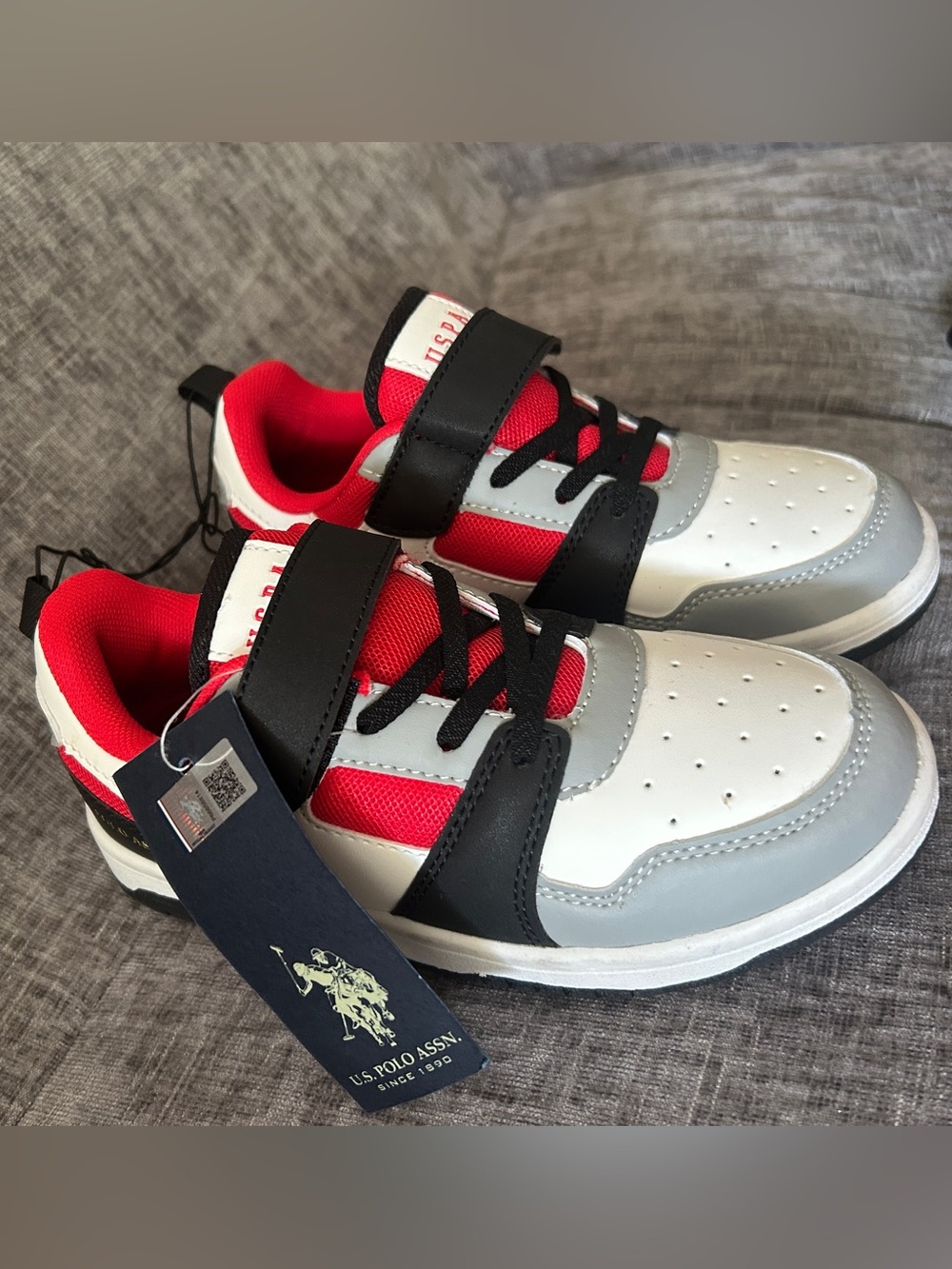 Boys size 13m US Polo Assn. sneakers never worn